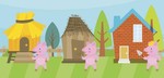 El cuento de los tres cerditos es un cuento